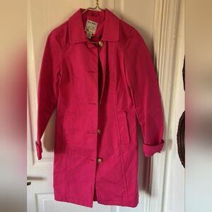Vintage Women's Pink Trench Coat Eclectic Grandpa Utility Normcore